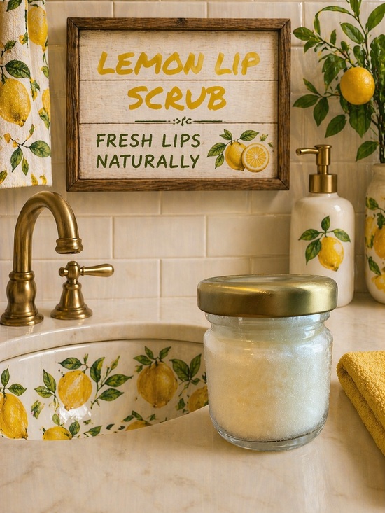 Hand Crafted Other - Lemon Lip Scrub, Handcrafted